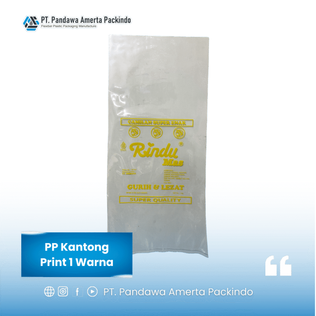 PP Print 1 warna Custom Logo